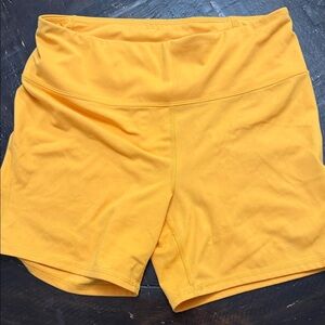 DSG Women's Mustard Yellow High-Rise Bike Shorts